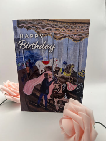 Carousel Birthday Card (blank)
